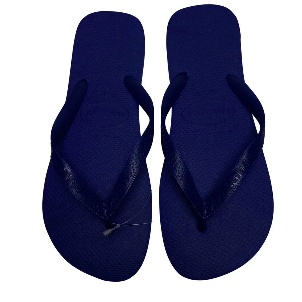 Havaianas Top Marine Blue‎ Rubber Flip Flop Sandals Mens 11/12 Womens 13/14 NEW
